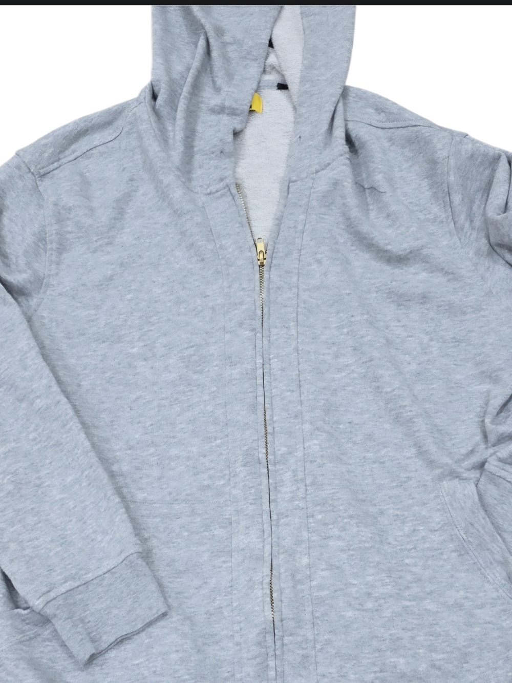 Five Four Poggy The Man Men's Gray Full Zip Hoodie Pockets Solid XL